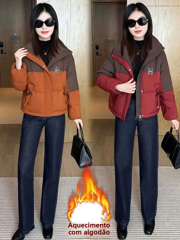 

Fashionable Quilted Short down Jacket Women's Cotton Clothes Warm Stylish Korean Version Winter New Arrival Small Size Versatile