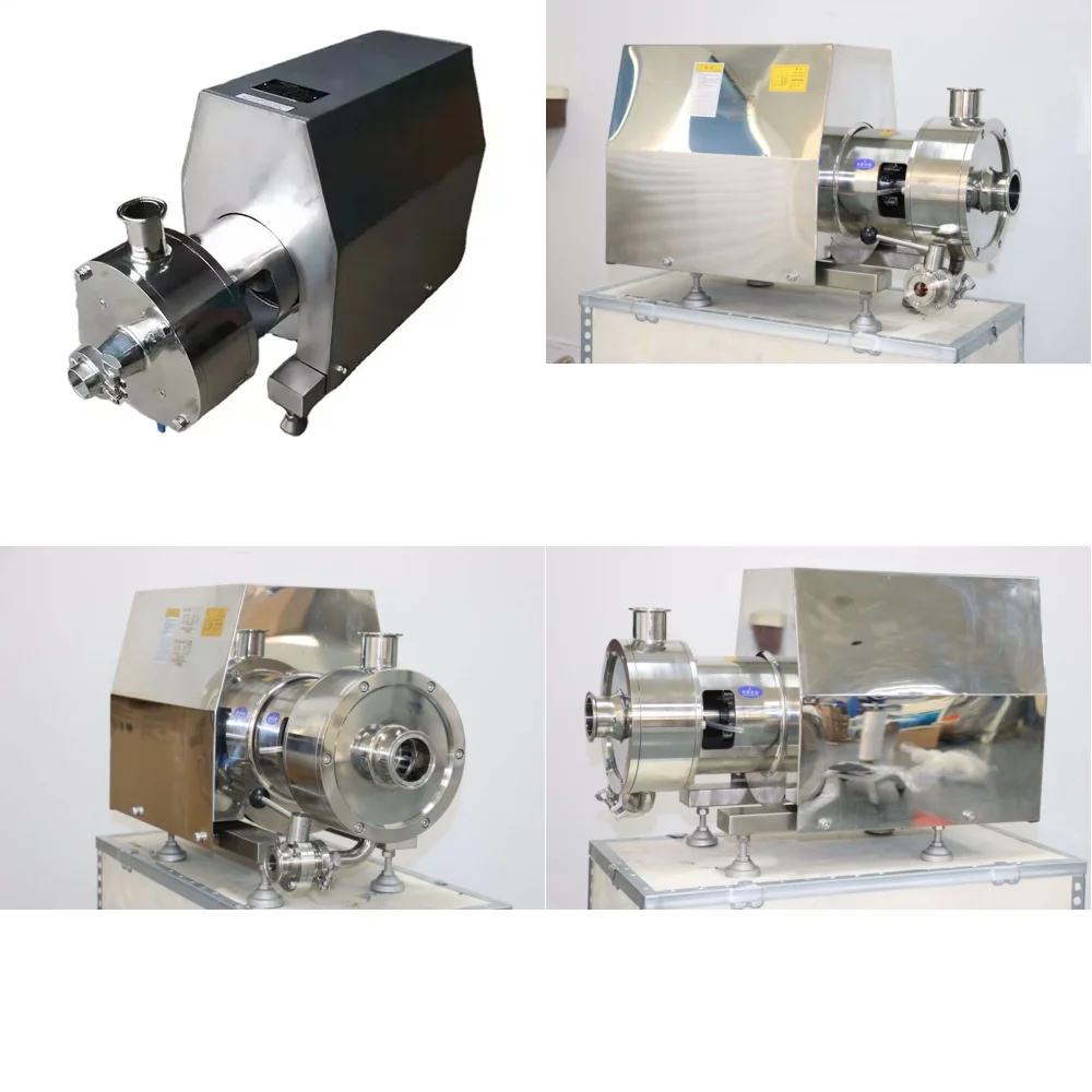 

Промышленный пищевой гомогенизирующий эмульгирующий насос из нержавеющей стали SS304/SS316L для трубопроводов, одноступенчатый, санитарный