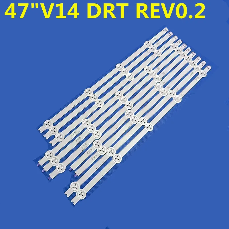 

Лента светодиодной подсветки для 47LA6300 47PFH6309 47PFK6309 47 "V14 DRT Rev0.2 R1 L1 R2 L2 6916L-1566A 1568A 1567A 1569A LC470DUN
