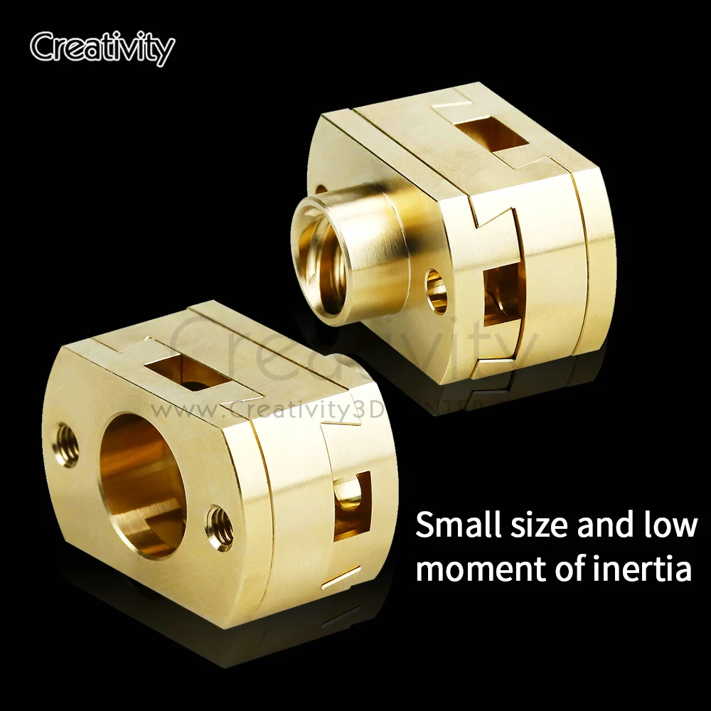 1PCS 18mm Oldham Coupling Ender 3 V2 CR10 CR10S Pro T8 Screw Coupler Z-Axis 8mm Brass Lead Screw Hot Bed for 3D Printer Parts