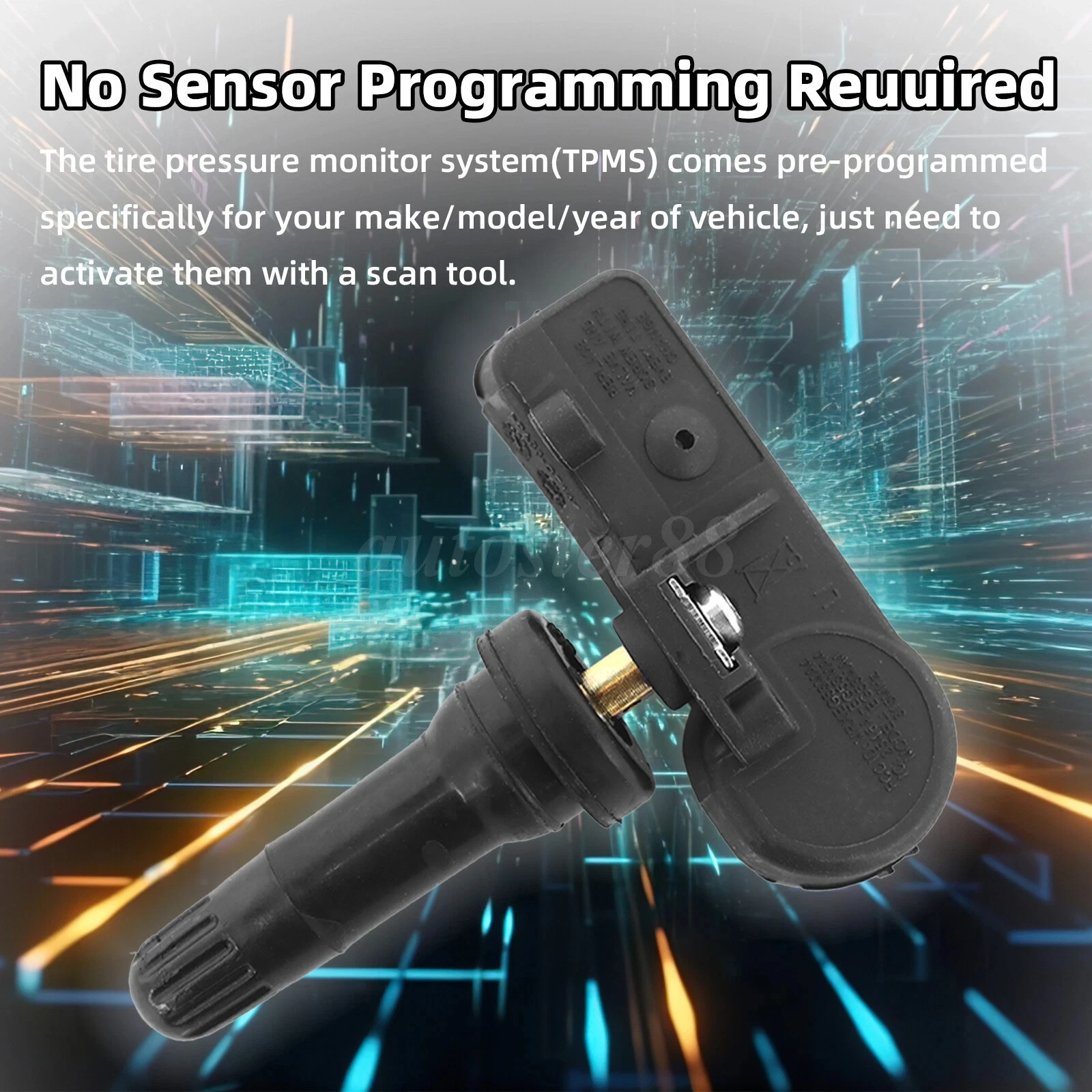 4PCS Genuine Motorcraft TIRE PRESSURE MONITORING SENSOR OEM TPMS-12 9L3Z-1A189-A - Image 5