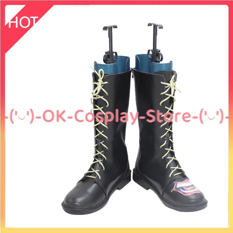 

Joker Cosplay Shoes PU Leather Shoes Cosplay Props Halloween Carnival Boots Custom Made