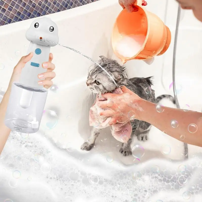 

Dog Shampoo Dispenser Automatic Rechargeable Sprayer Portable Foamer Efficient Dog Bath Supplies for Pet Bathing Bathroom