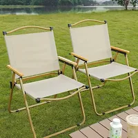 Portable Outdoor Folding Chair Camping Chair Beach Stool Self Driving Travel Leisure Picnic Back Wild Fishing Chair Patio