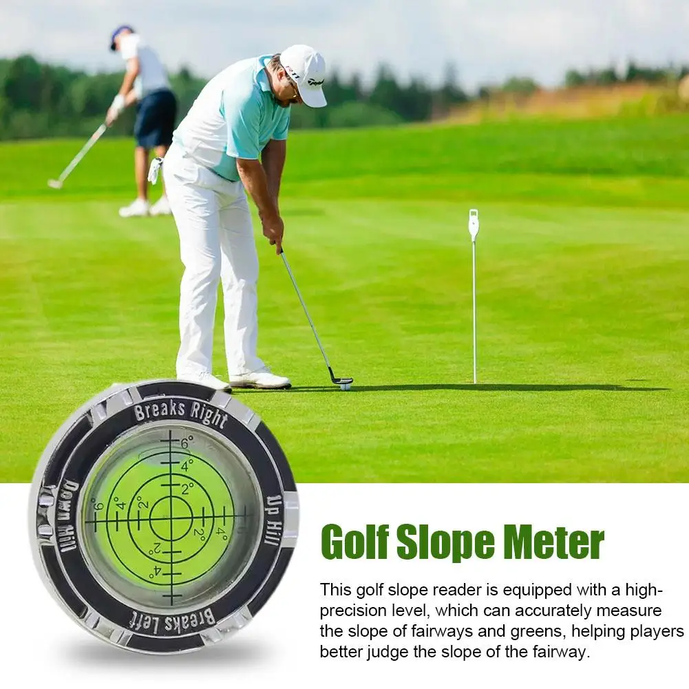 Golf Slope Meter Golf Ball Marker Spirit Level High Precision Golf Tools Leveler For Golf Ball Green Reader Golf Accessorie M7l3