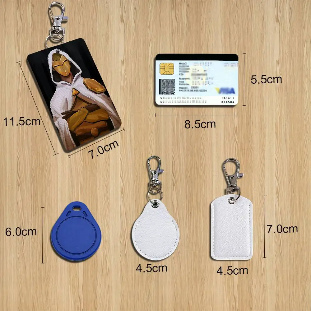 Grimwalker Hunter cool The Owl House Card Holder Keychain Key Ring Door Lock Access Protective Case For Security Gift image 2
