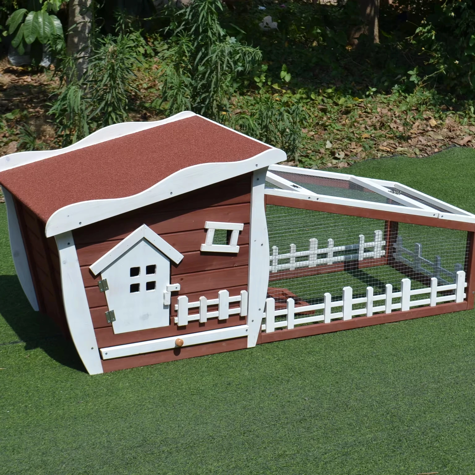 

Двухэтажная деревянная клетка для кролика, клетка для кролика, дом для морской свинки, водонепроницаемый поднос без утечек