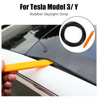 3/5m Rubber Strips For Tesla Model 3 Y Skylight Insulator Sunroof Seal Wind Guards Anti-Dust Waterproof Stickers Car Accessories