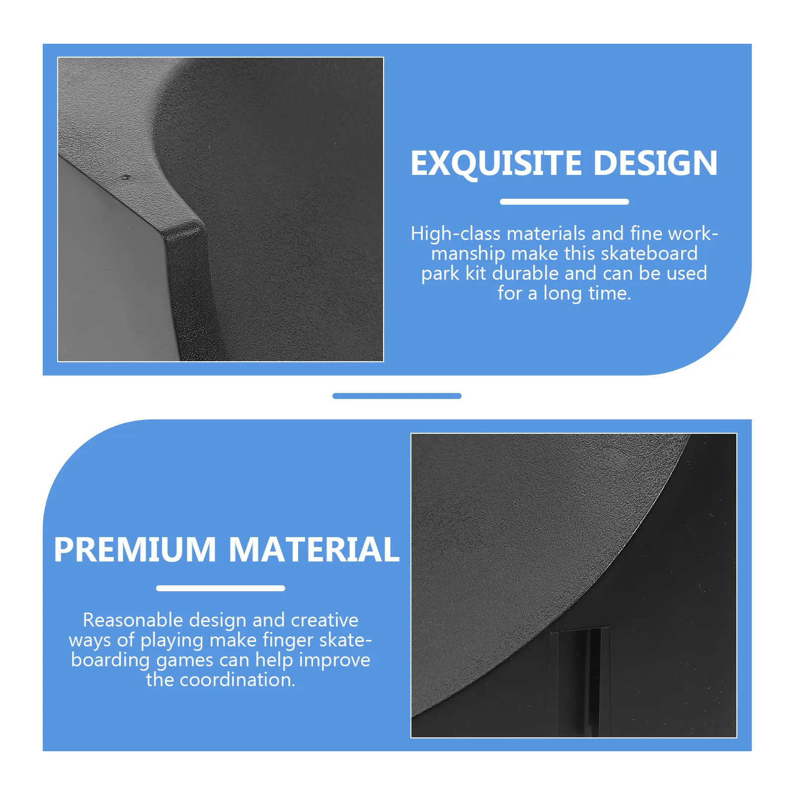 Mini Finger Skateboard Creative Plastic Ramp Fingerboard Obstacle Child Skateboard Supply Plastic Ramp Parts