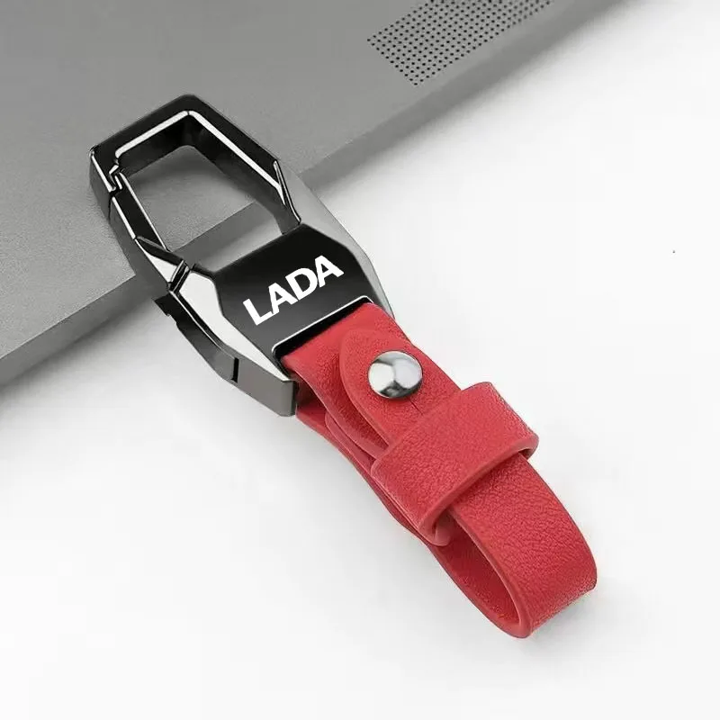 สําหรับ Lada Deluxe รถหนังพวงกุญแจพวงกุญแจพวงกุญแจ Lanyard ของขวัญพวงกุญแจ