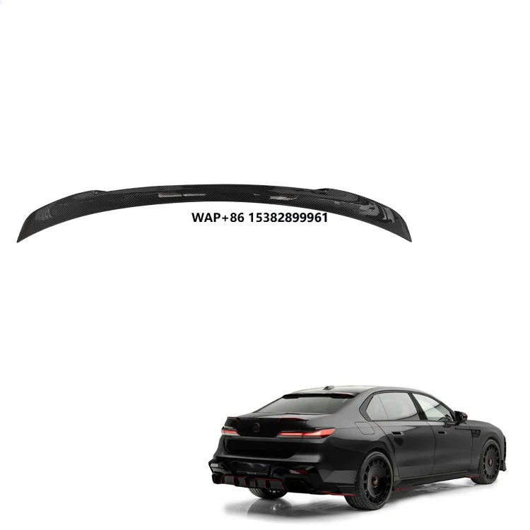 

BK Tuning 7 Series G70 Upgrade Man-Sory Rear Decklid Spoiler Dry Carbon Tail Trunk Spoiler for BMW 7 Seiries G70 Rear Spoiler