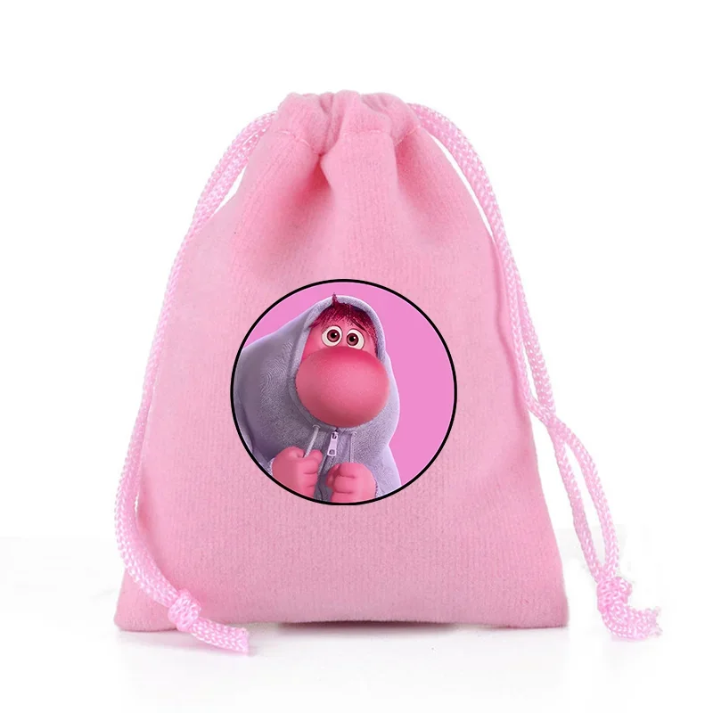 Disney Inside Out Girls Boys Canvas Drawstring Bags Animation Figures Graphic Child Handbags Storage Pouches Kids Birthday Gift