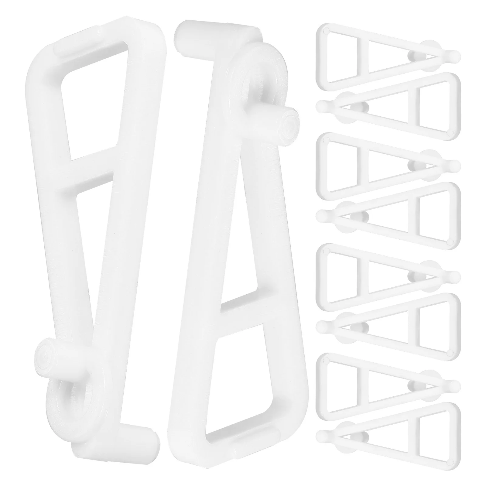 

10Pcs Cabinet Shelf Support Brackets Adjustable Wardrobe Divider Floating Heavy Duty Shelf Brackets for Closet Organization