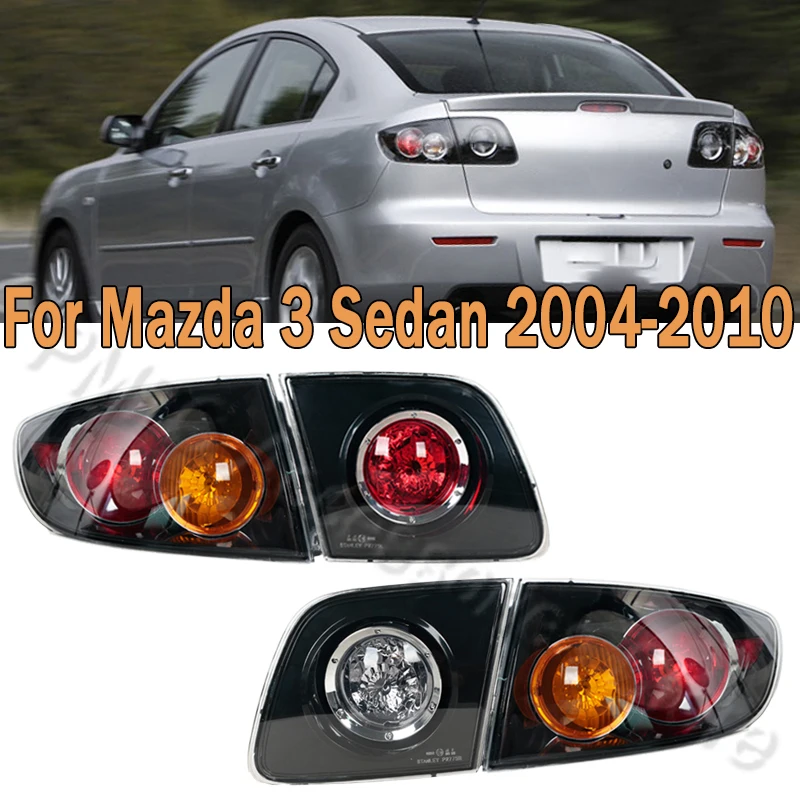 Montaje de luz trasera, luz de señal de giro trasera, lámpara de freno de advertencia de marcha atrás para Mazda 3 Sedan 2004 2005 2006 2007