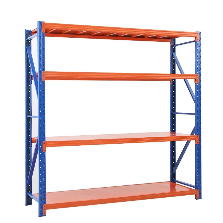Mracking Black/White/Blue-orange/Gray-white/Green  Boltless Racking 200kg/300kg/500kg Light Duty Warehouse  Rack for Sale