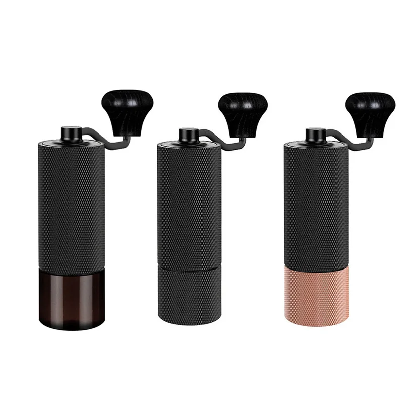 

Ручная кофемолка с улучшенным цельнометаллическим корпусом и противоскользящим дизайном, портативная, с жерновами CNC420, для путешествий и кемпинга