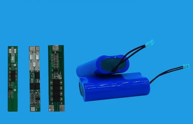 7.4 فولت 3000 مللي أمبير 18650 بطارية ليثيوم أيون للتدليك فراغ المتكلم ضوء LED - تكوين 2S مع دائرة الحماية