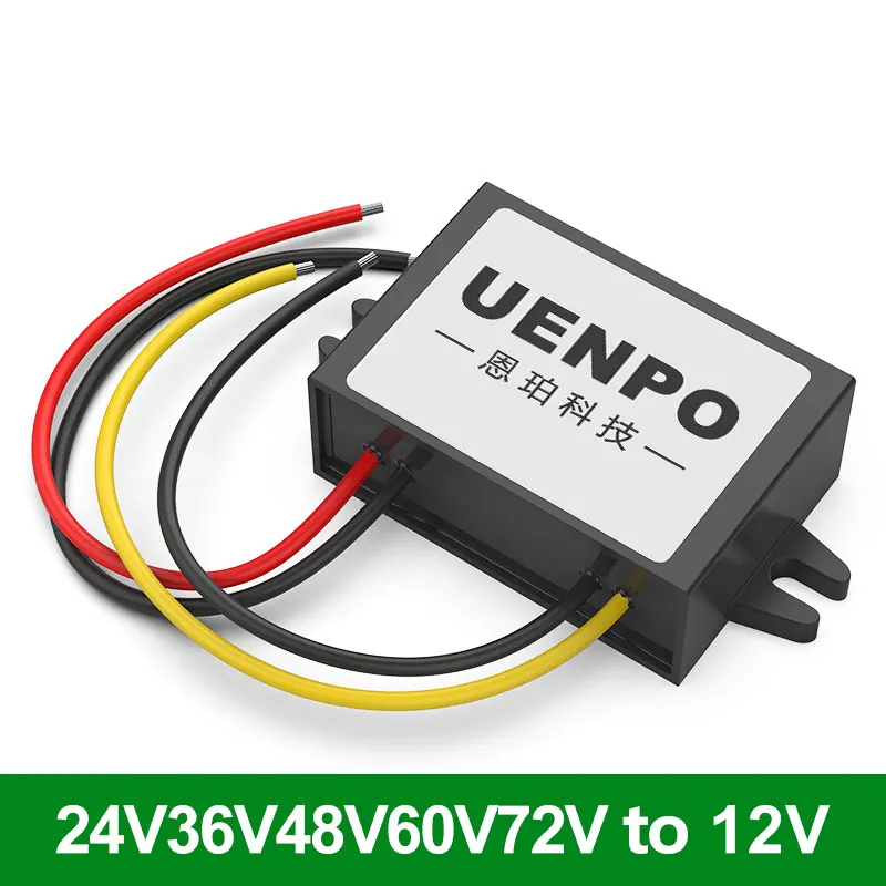 24V to 12V DC converter 48V to 12V voltage regulator 72V 36V 60V to 12V DC to 12V monitoring switch power module