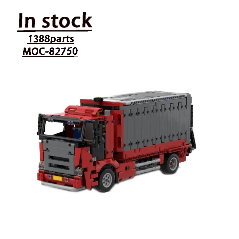 

MOC-82750Delivery Truck with Tailgate Assembly Splicing Block Model Educational Moc Creative Building Blocks for Kids Toys Gift