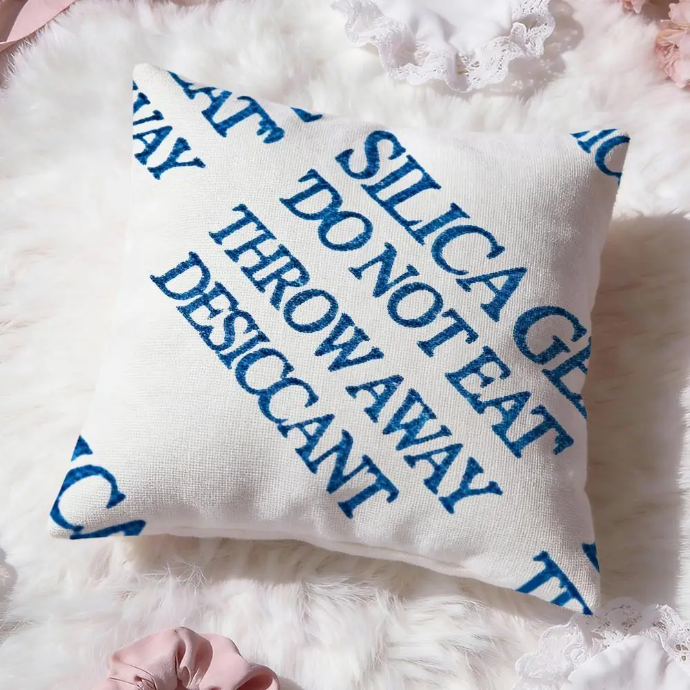 Funny Desiccant-Look Cushion Cover Soft Washable Pillow Case Multi-Scene for Couch Bed Travel Office Use