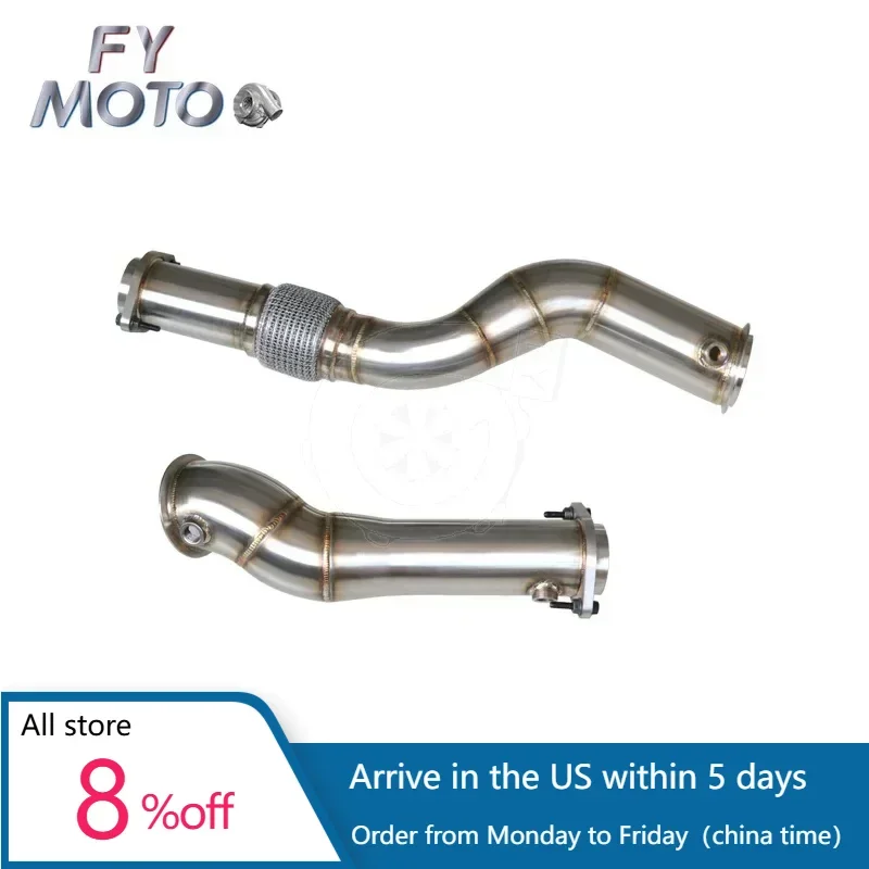 

Wholesale Downpipe for BMW S58 G80 M3 M4 2020+ With flexpipe Style 3