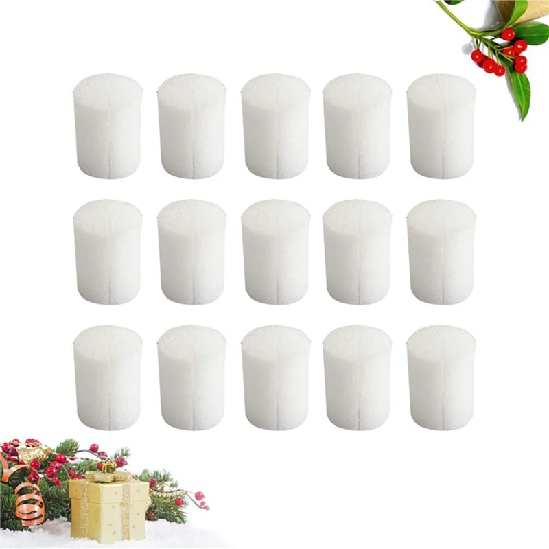 AB33-200Pcs Hydroponic Sponge Cylindrical 19 Mm For Vegetable Plant Cultivation In Net Pots, Plant Growth Accessories