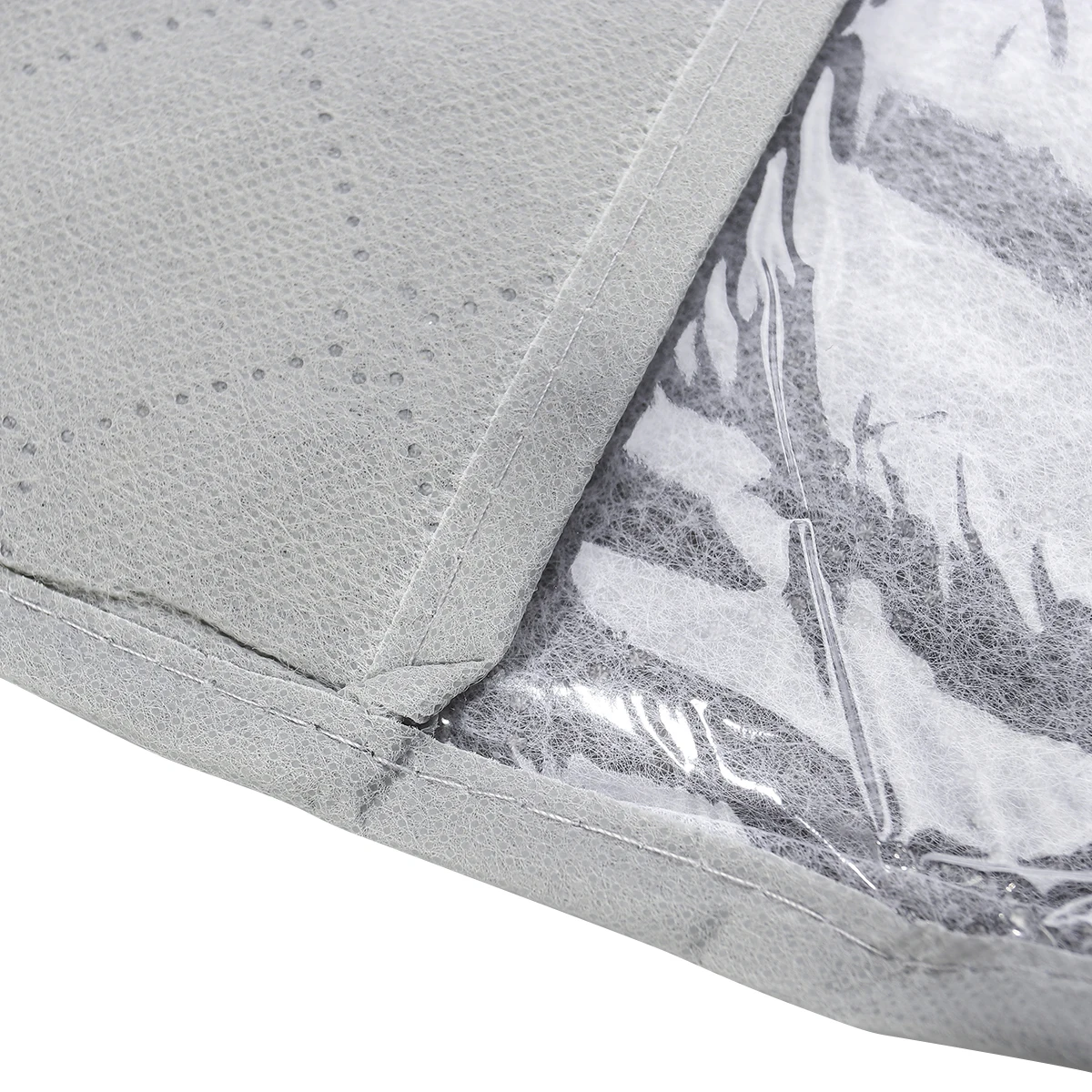 

65L Storage Bag Clothes Organizer Foldable Grey Bamboo Charcoal Fiber 3-Layer Large Capacity Blanket Sweater Box