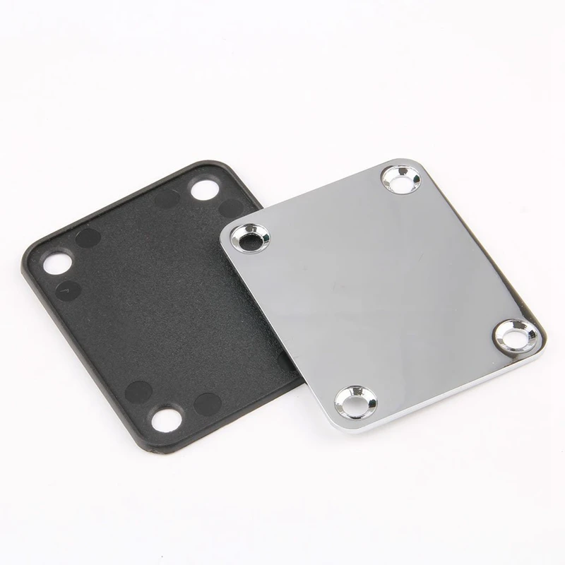 1 Set Electric Guitar Neck Plate With Screws For Strat Tele Guitar Precision,Jazz Bass Replacement