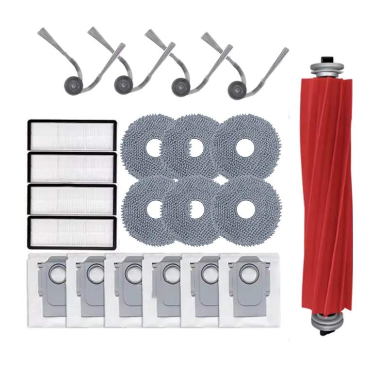 

Комплект аксессуаров A65Z для роботов-пылесосов Roborock QV 35A / QV 35S / QR 598 / QR 798 / Qrevo L: основные/боковые щетки, фильтры, ролики для влажной уборки, мешки для сбора пыли
