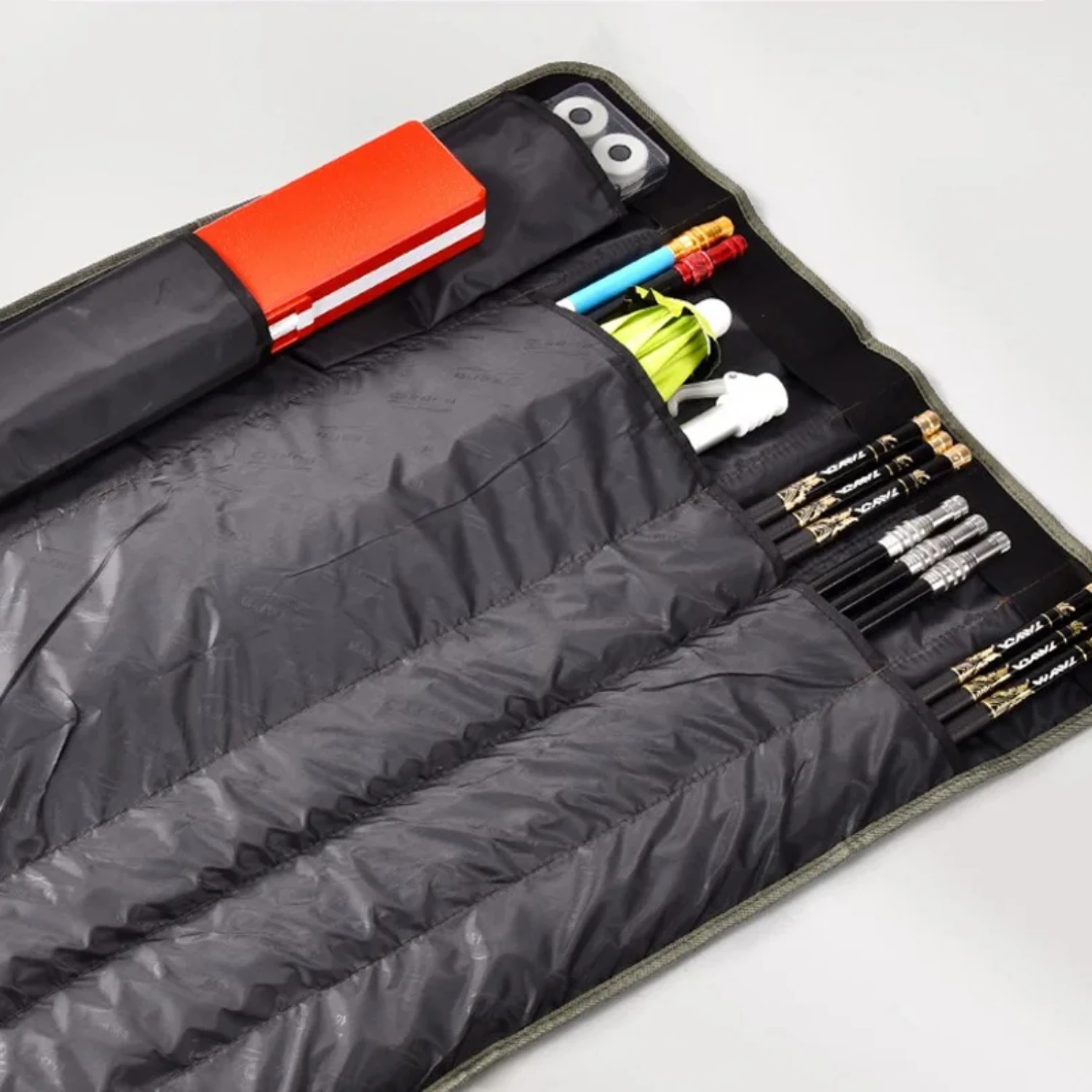 المحمولة 150 سنتيمتر الصيد رود الحال بالنسبة معالجة الملحقات لفة مظلة قابلة للطي الصيد السحر الصيد الفخاخ معدات الصيد #3