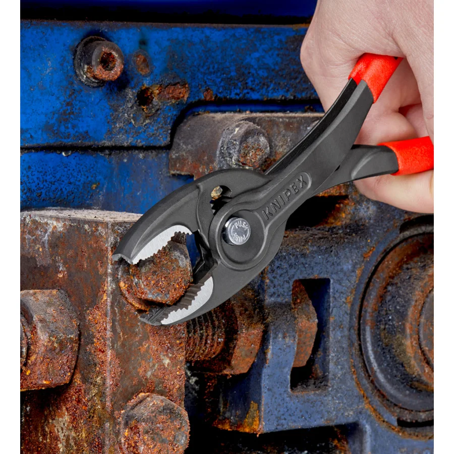 KNIPEX Twin Grip Slip Joint Pliers for Holding Loosening Removing Rusted Parts Nut Pliers Multifunctional 8201200