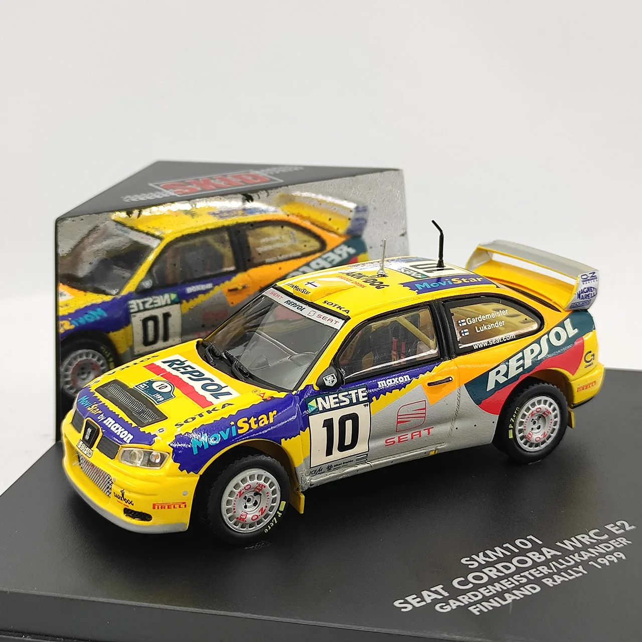

Литой под давлением SKID масштаб 1:43 SEAT CORDOBA WRC E2 Rally 1999 модель автомобиля из сплава, Коллекционная игрушка в подарок, сувенир, украшение для дисплея