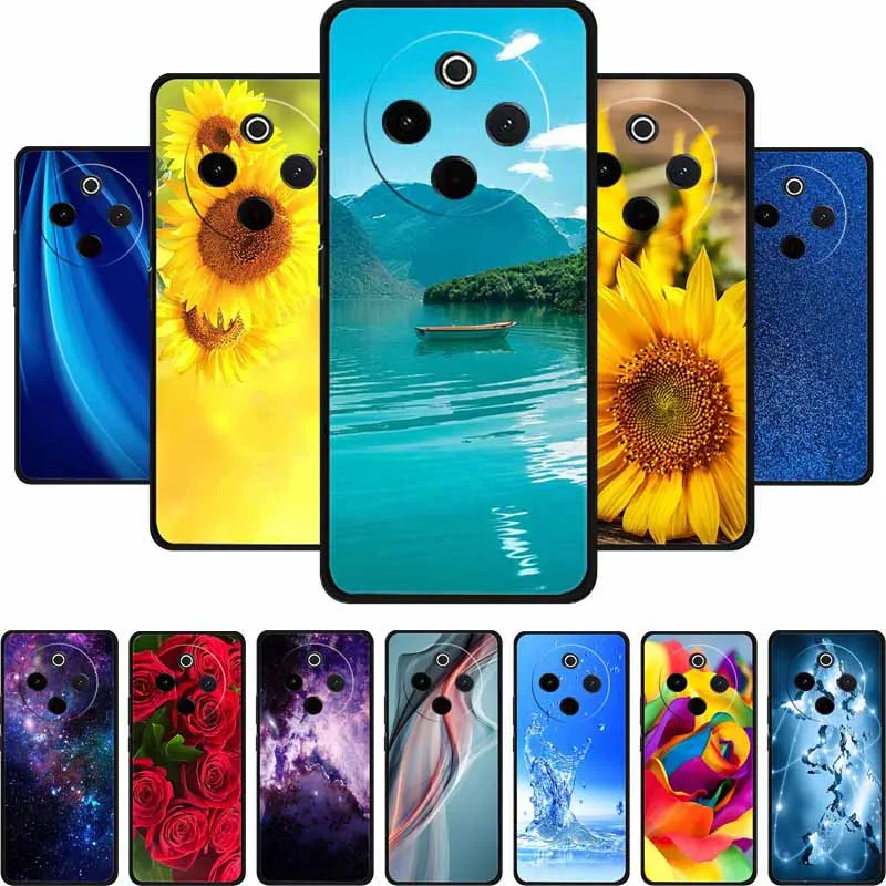 حافظة لهاتف Vivo Y300 Pro 5G Y300Pro Coque حافظة هاتف ناعمة من السيليكون الأسود لهاتف Vivo Y300 Pro Y 300 Pro V2410A 6.77"
