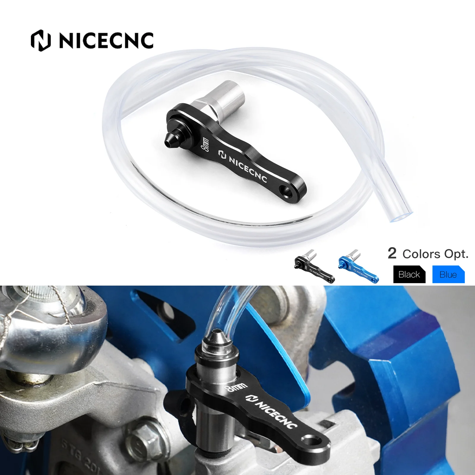 

For KTM EXC 300 EXC 250 EXCF 350 EXC 450 SX 125 SXF 250 SXF 450 XCW 300 XC XCF XCFW TPI 8mm Hydraulic Brake Clutch Bleeder Tool
