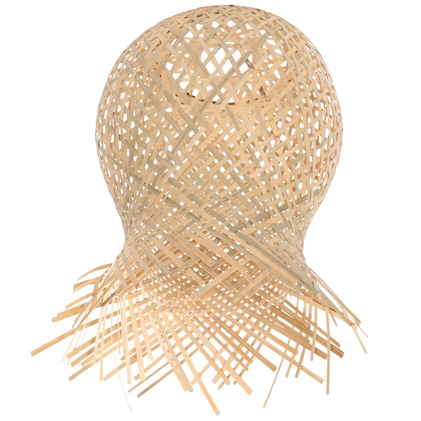 

Rattan Chandelier Bamboo Ceiling Light Decorative Warm Pendant Lamp Handwoven Hanging Shade Craft Room Lighting