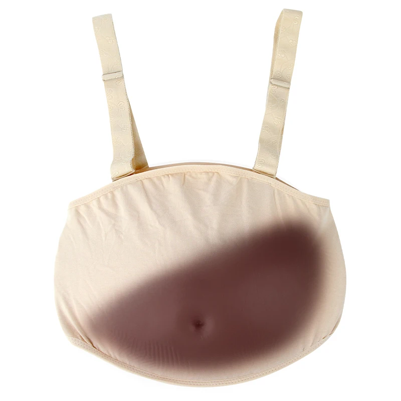 

ONEFENG 2000-4600g/pc Silicone Cloth Bag Belly Fake Belly for Cross Dresser Pretty for False Pregnant Oversized Twins