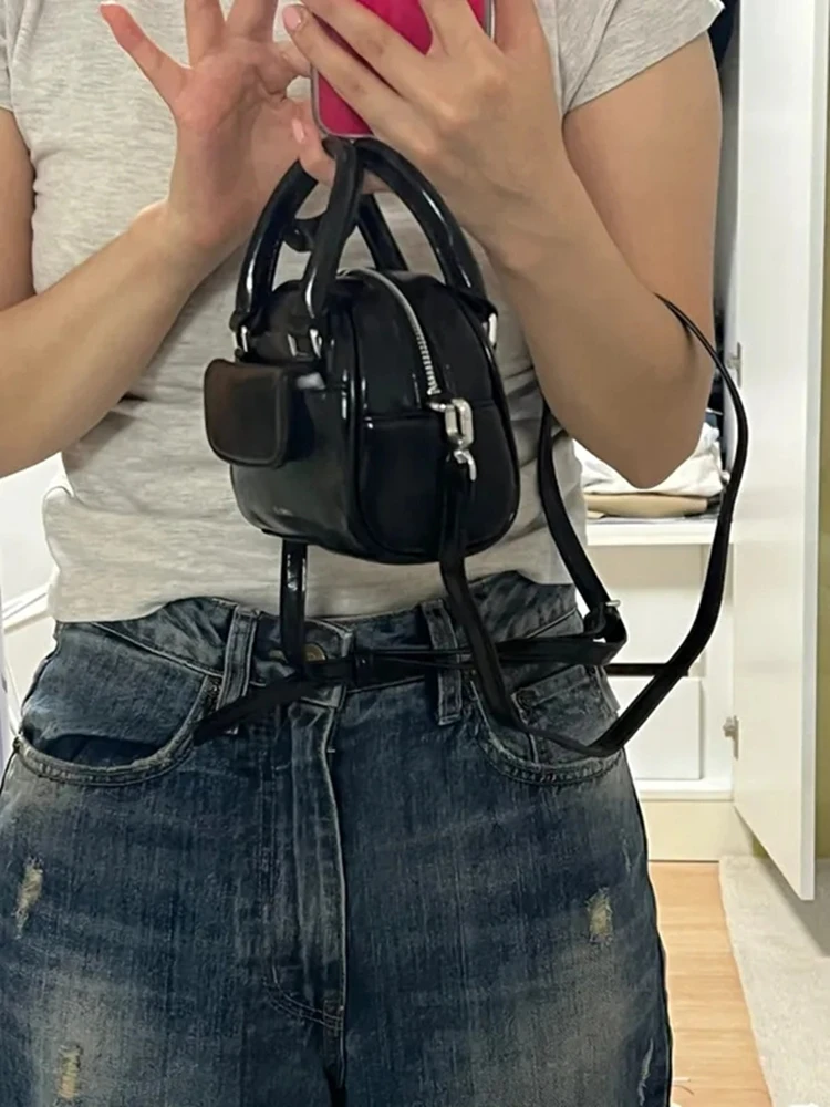 

Милая квадратная сумка-кроссбоди из полиэстера с эффектом масляной патины, в британском стиле, для повседневного использования, новая.