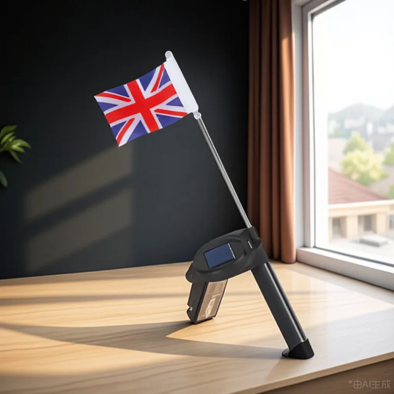 

1pc National Flag Light Solar Powered Waterproof Led Lawn Lamp For Garden Yard Ground Outdoor Decorative Lighting