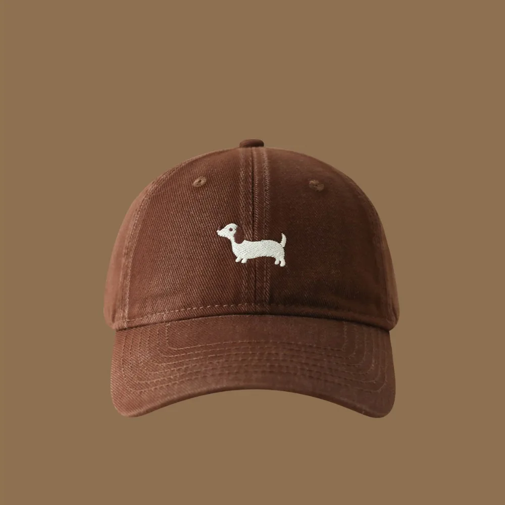 

Casual Korean Style Cartoon Animal Baseball Cap Embroidery Baseball Hat Sun Hat Sunscreen Hat Sun Cap Peaked Cap Sports