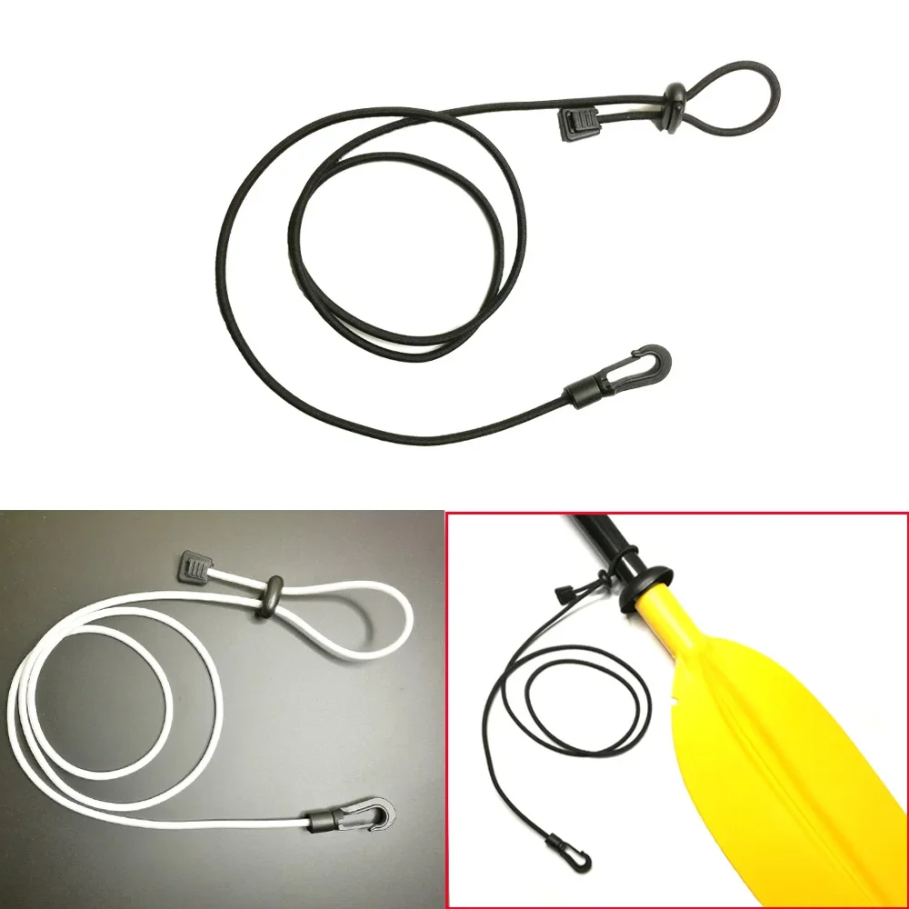 1.2M Canoe Kayak Paddle Leash Clip Safety Fishing Rod Tether Holder Lanyard