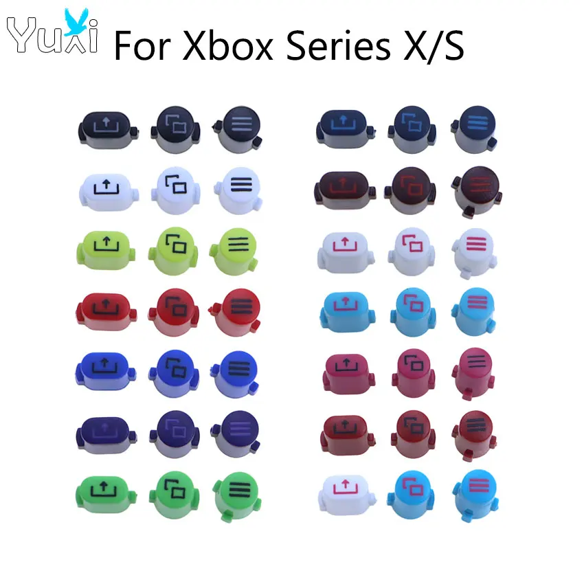 YuXi 1 ensemble de boutons de remplacement pour manette Xbox Series X S (Home, Start, Retour, Partager, Sélectionner, Menu)