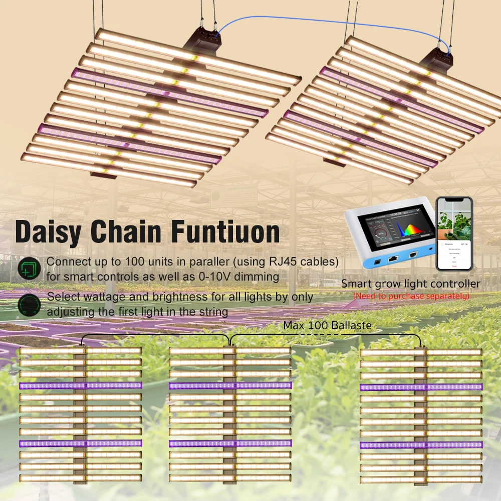 Lampe horticole de croissance LED, 1100/1300W, LM281B, avec plusieurs perles, éclairage pour serre, tente, jardin, croissance des plantes