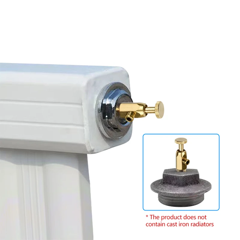 1 Point Thickened Brass Water Distributor Exhaust Valve 12/16 Wire All Copper Drainage Cold Air Valve Thickened