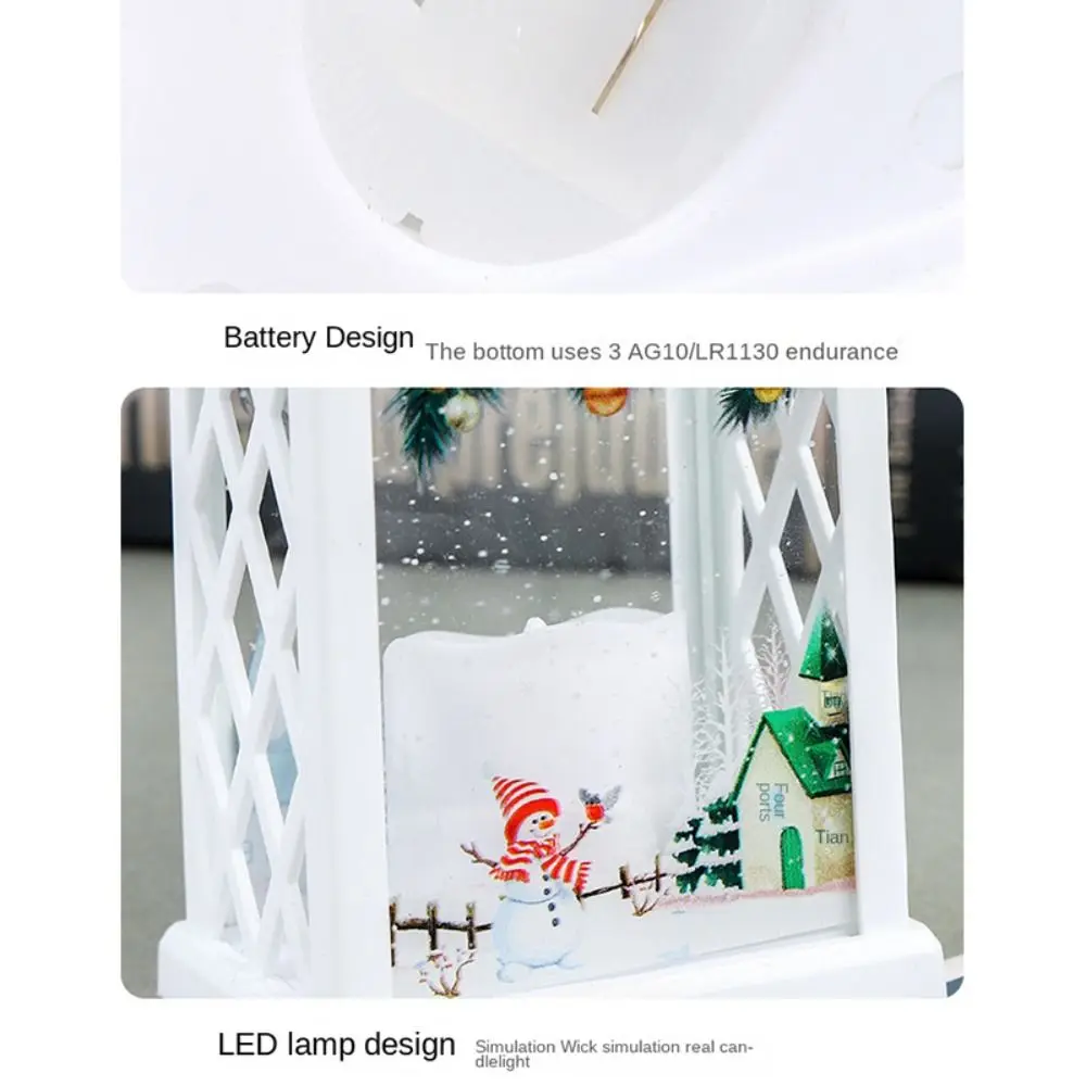 

Creative Arch Christmas Wind Lamp Santa Christmas Tree Christmas Hanging lamp Glowing Snowman Electronic Candle Lantern Gift