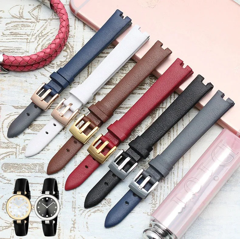 

12mm 14mm Watch Women's Watch Belt Ya141501 Ya141401 Leather Watch Band Genuine Leather Strap For Fit Gucci