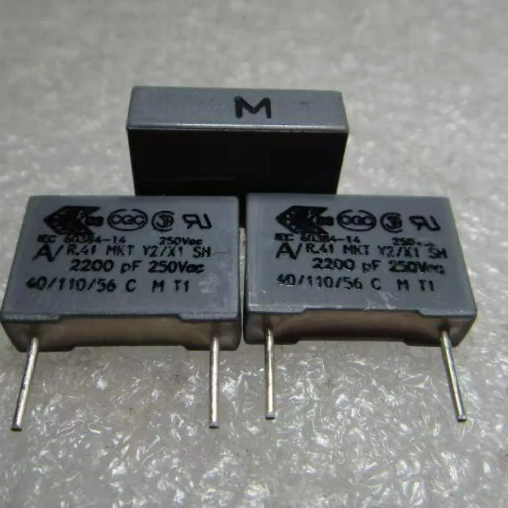 20PCS AV R41 0.0022uf/250VAC 2.2nf 2200pf 2n2 222 New 10mm Film Capacitor