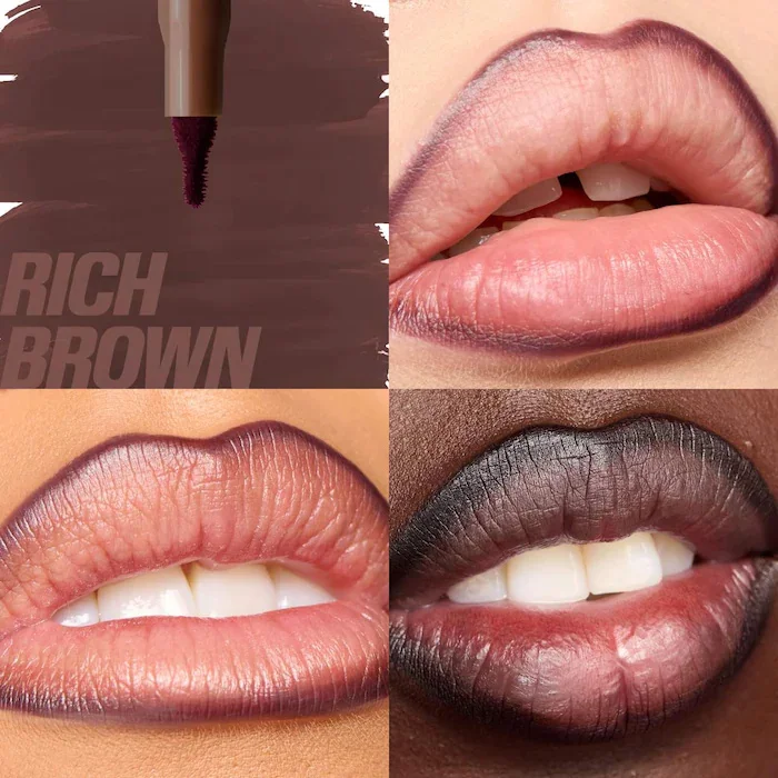Huda Beauty Lip Liner Pencil Nude Matte Waterproof Non-stick Cup Cherry Red Lip Liner Lip Contour Pen Lipstick Makeup For Woman image 3