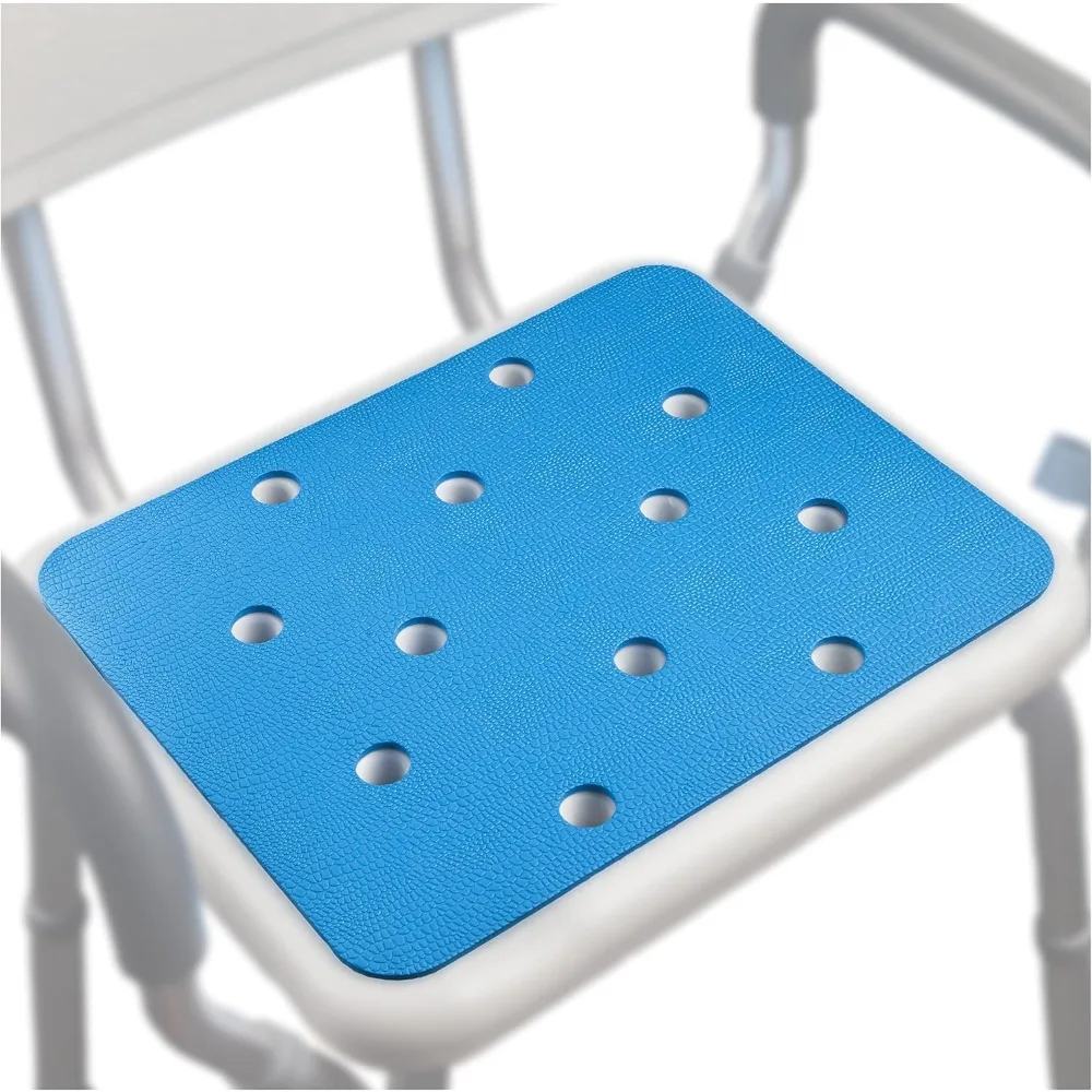 

Подушка для стула для ванны с клейкой подложкой, нескользящий коврик для сиденья для душа, текстурированная поверхность 15 x 12, подушка для стула для душа в ванной комнате, Waterpr