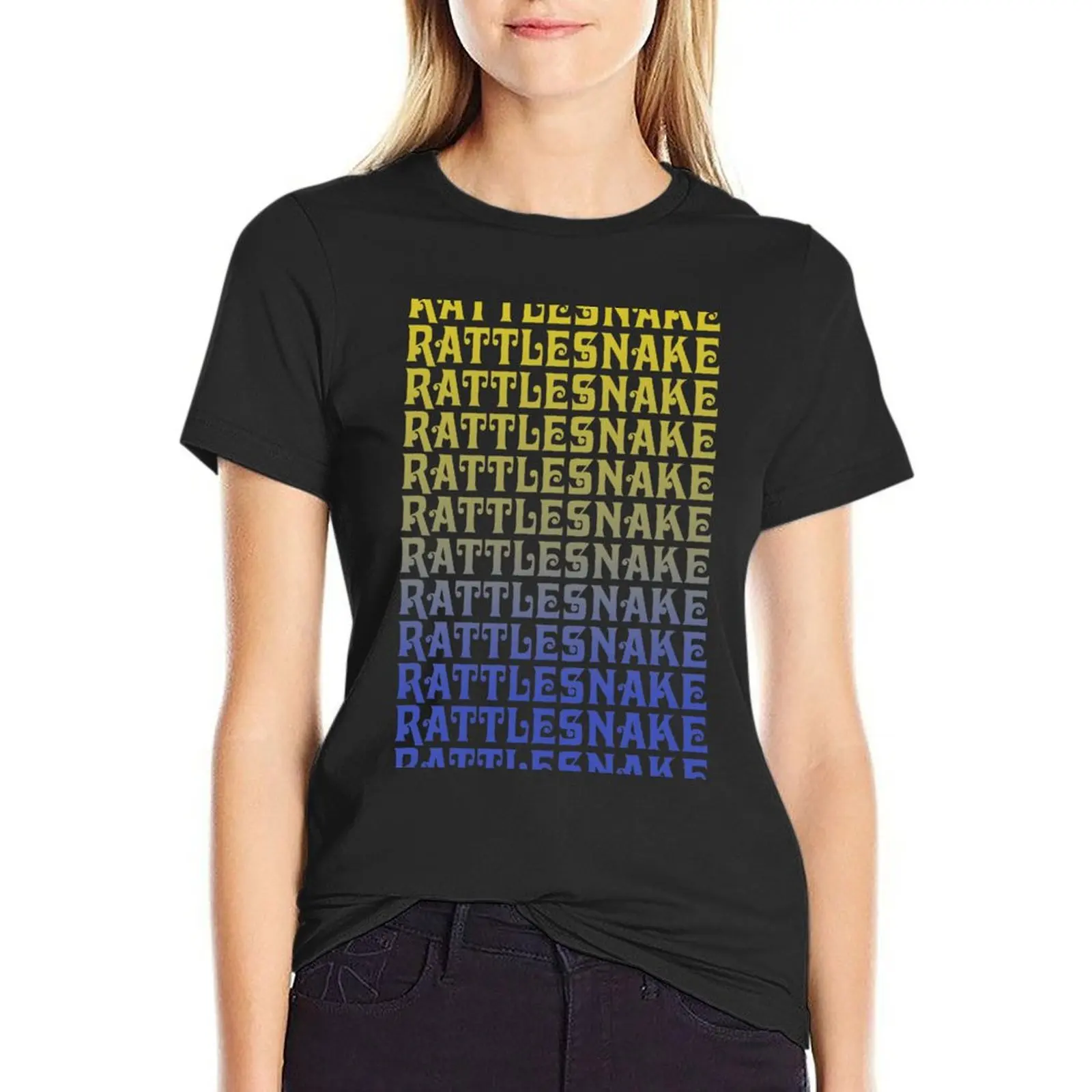 

King Gizzard Rattlesnake T-Shirt female oversized blanks tshirts for Women