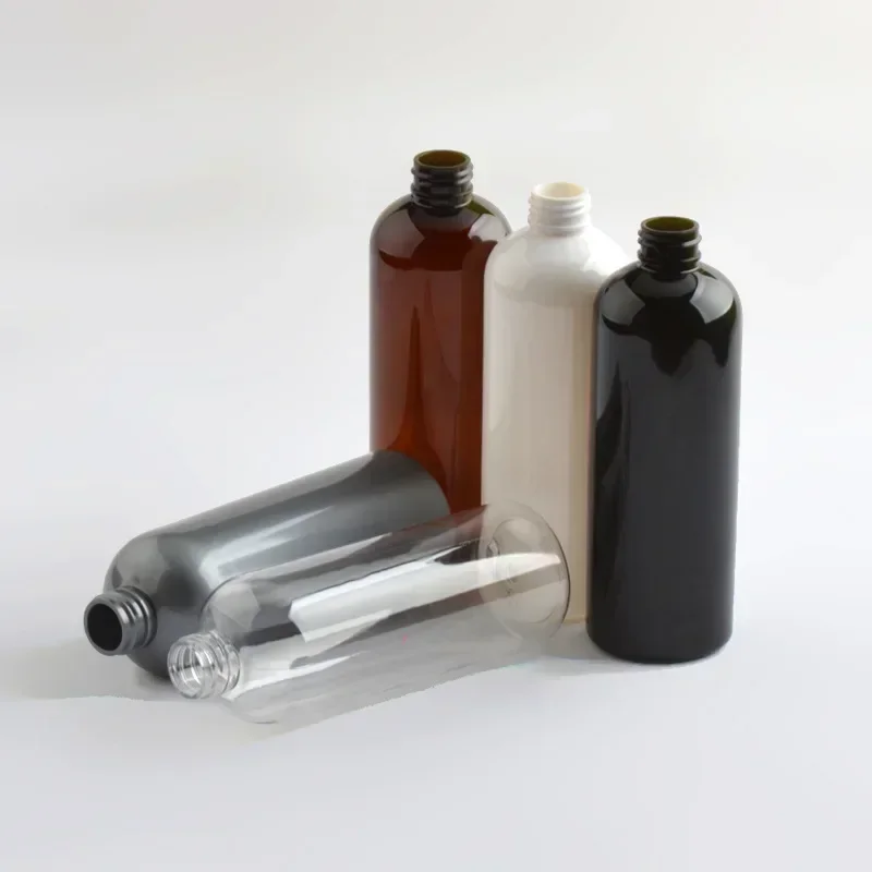 24Pcs 300ml Empty PET Bottle Shampoo Shower Gel Refillable Bottles Cosmetic Sample Containers Bathroom Soap Dispenser Bottle